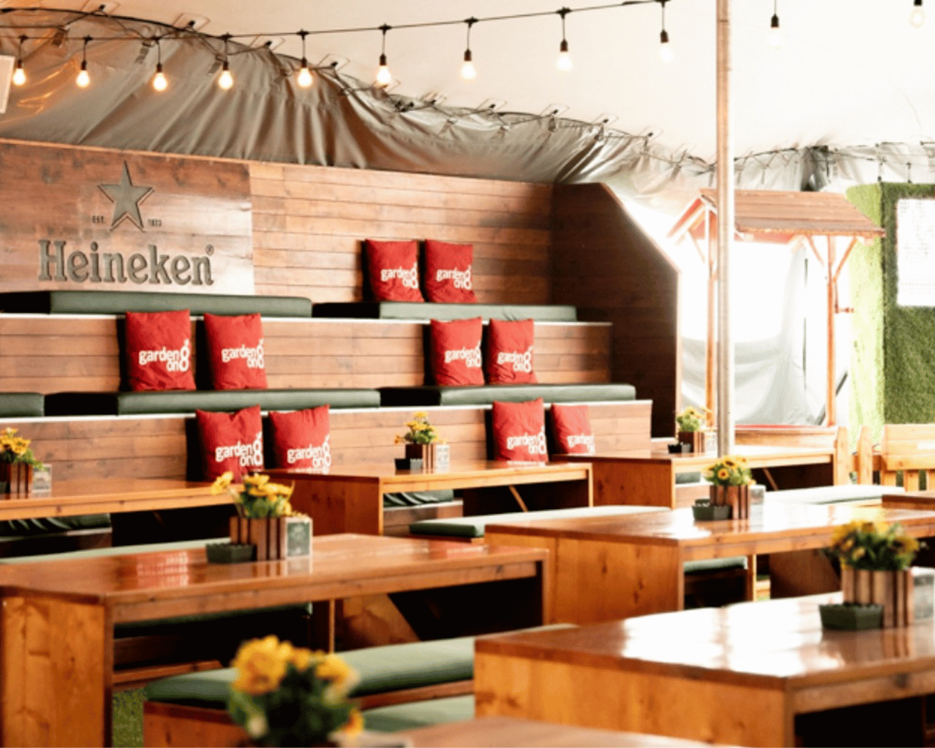 Air-Conditioned Beer Gardens in Dubai